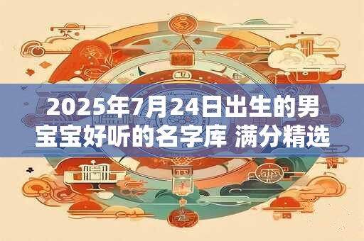 2025年7月24日出生的男宝宝好听的名字库 满分精选