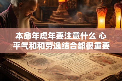 本命年虎年要注意什么 心平气和和劳逸结合都很重要