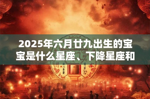 2025年六月廿九出生的宝宝是什么星座、下降星座和上升星座 2025年六月廿九出生的宝宝是什么星座、下降星座和上升星座