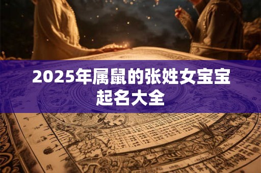 2025年属鼠的张姓女宝宝起名大全