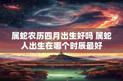 属蛇农历四月出生好吗 属蛇人出生在哪个时辰最好