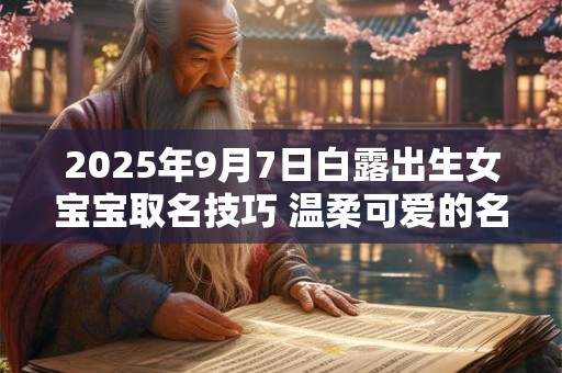 2025年9月7日白露出生女宝宝取名技巧 温柔可爱的名字