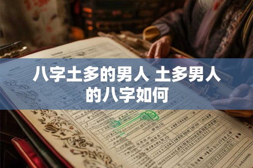 八字土多的男人 土多男人的八字如何
