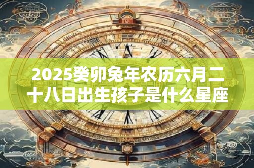 2025癸卯兔年农历六月二十八日出生孩子是什么星座 2025癸卯兔年农历六月二十八日出生孩子是什么星座