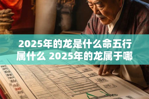2025年的龙是什么命五行属什么 2025年的龙属于哪个五行命