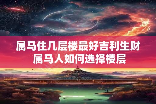 属马住几层楼最好吉利生财 属马人如何选择楼层