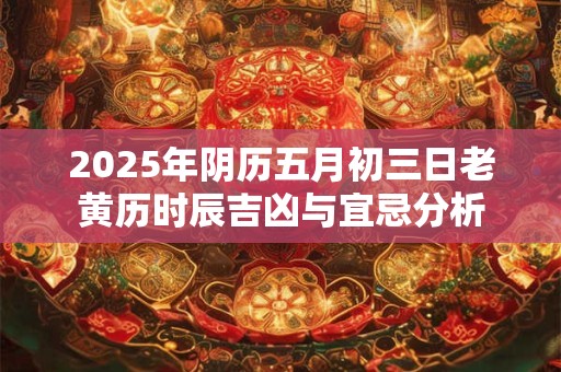 2025年阴历五月初三日老黄历时辰吉凶与宜忌分析