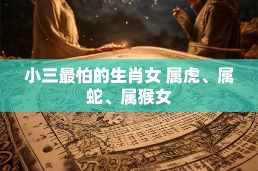 小三最怕的生肖女 属虎、属蛇、属猴女