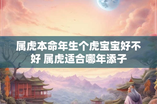 属虎本命年生个虎宝宝好不好 属虎适合哪年添子