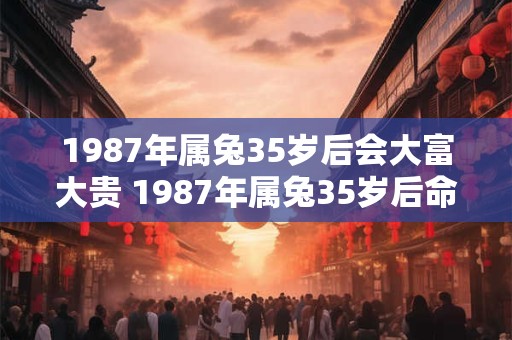1987年属兔35岁后会大富大贵 1987年属兔35岁后命运