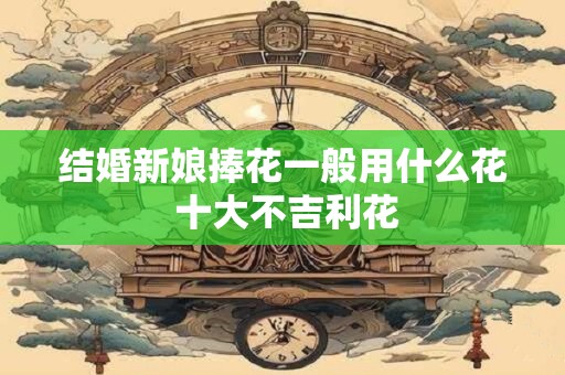 结婚新娘捧花一般用什么花 十大不吉利花