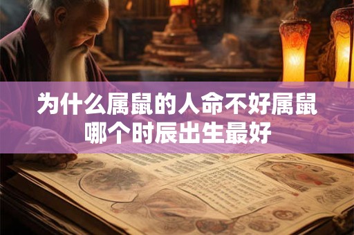 为什么属鼠的人命不好属鼠哪个时辰出生最好