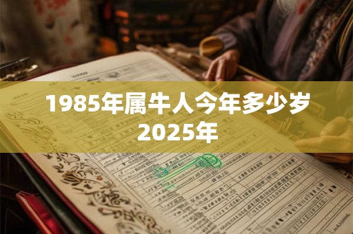 1985年属牛人今年多少岁2025年