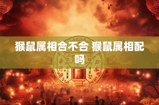 猴鼠属相合不合 猴鼠属相配吗