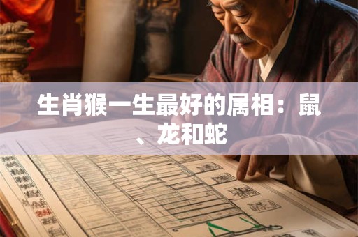 生肖猴一生最好的属相：鼠、龙和蛇