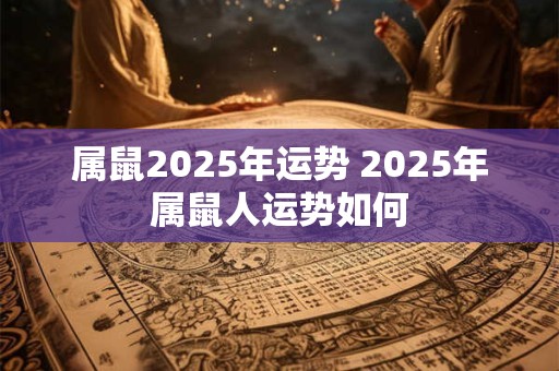 属鼠2025年运势 2025年属鼠人运势如何
