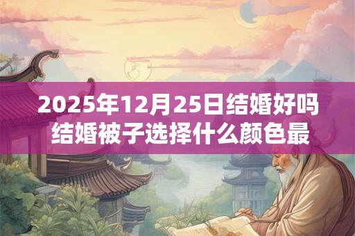 2025年12月25日结婚好吗 结婚被子选择什么颜色最佳