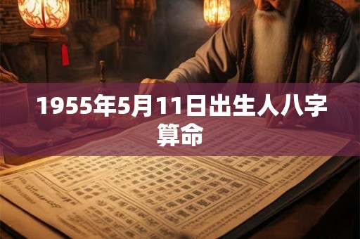1955年5月11日出生人八字算命