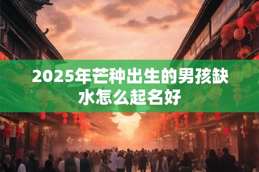 2025年芒种出生的男孩缺水怎么起名好