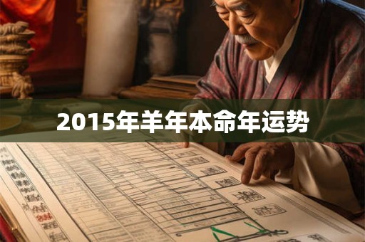 2015年羊年本命年运势