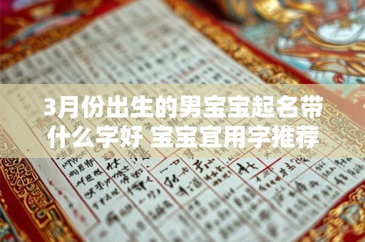 3月份出生的男宝宝起名带什么字好 宝宝宜用字推荐