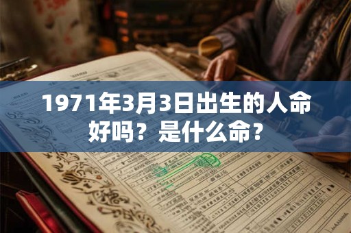 1971年3月3日出生的人命好吗？是什么命？