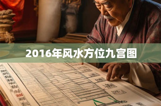 2016年风水方位九宫图
