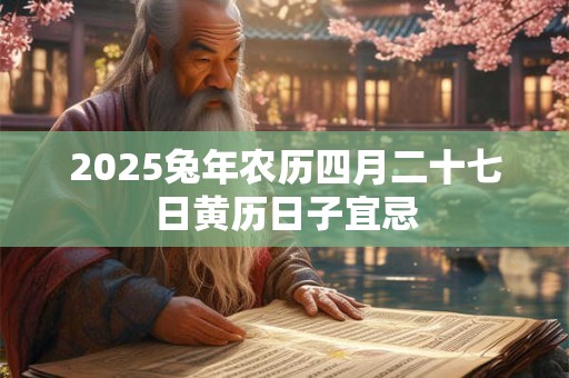 2025兔年农历四月二十七日黄历日子宜忌