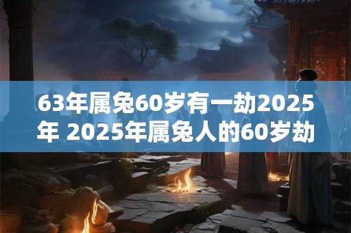 63年属兔60岁有一劫2025年 2025年属兔人的60岁劫会如何发生