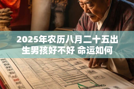 2025年农历八月二十五出生男孩好不好 命运如何