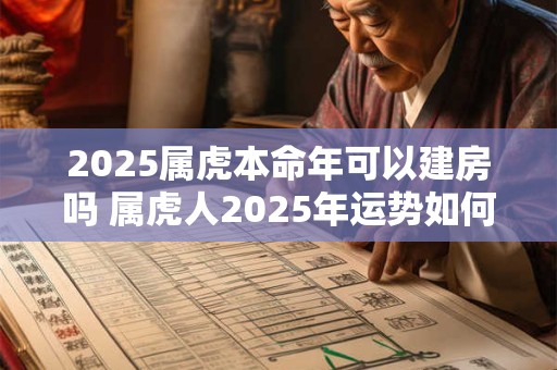 2025属虎本命年可以建房吗 属虎人2025年运势如何 2025属虎本命年可以建房吗 属虎人2025年运势如何