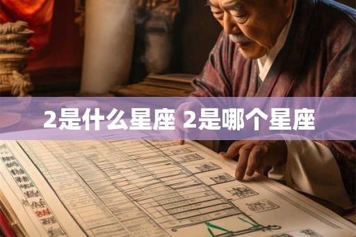 2是什么星座 2是哪个星座