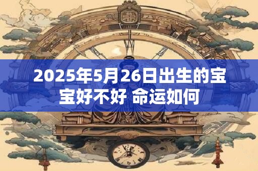 2025年5月26日出生的宝宝好不好 命运如何