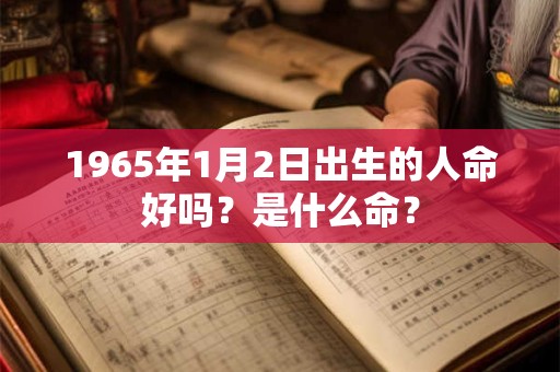 1965年1月2日出生的人命好吗？是什么命？