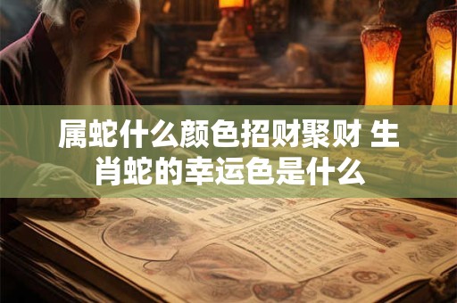 属蛇什么颜色招财聚财 生肖蛇的幸运色是什么
