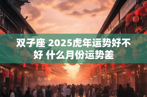 双子座 2025虎年运势好不好 什么月份运势差