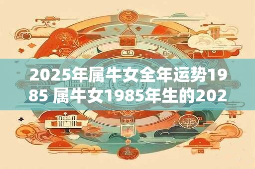 2025年属牛女全年运势1985 属牛女1985年生的2025年运势如何
