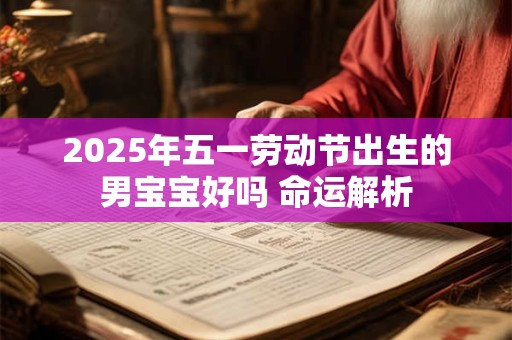 2025年五一劳动节出生的男宝宝好吗 命运解析