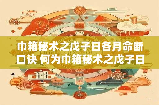 巾箱秘术之戊子日各月命断口诀 何为巾箱秘术之戊子日各月命断口诀