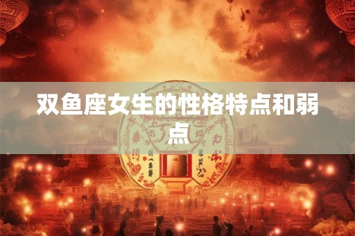 双鱼座女生的性格特点和弱点