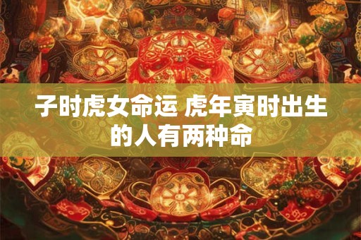 子时虎女命运 虎年寅时出生的人有两种命