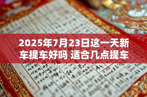 2025年7月23日这一天新车提车好吗 适合几点提车