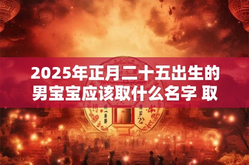 2025年正月二十五出生的男宝宝应该取什么名字 取名宜用字推荐