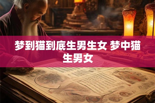 梦到猫到底生男生女 梦中猫生男女