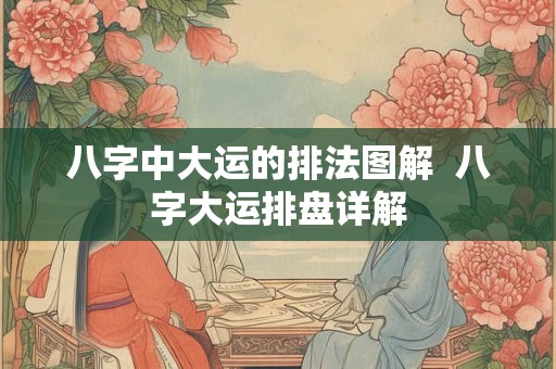 八字中大运的排法图解  八字大运排盘详解