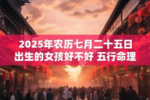 2025年农历七月二十五日出生的女孩好不好 五行命理详解