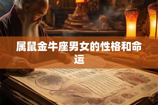属鼠金牛座男女的性格和命运