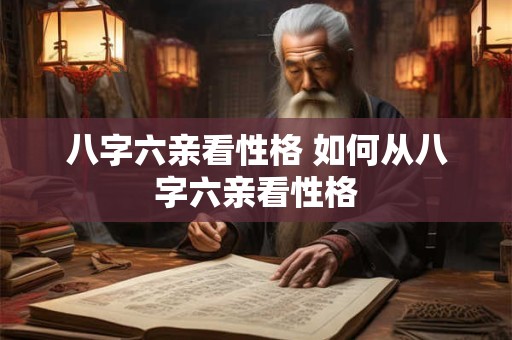 八字六亲看性格 如何从八字六亲看性格