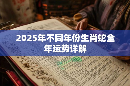 2025年不同年份生肖蛇全年运势详解