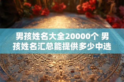 男孩姓名大全20000个 男孩姓名汇总能提供多少中选项